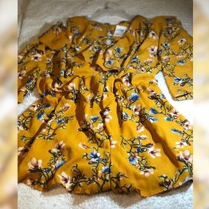 * Charlotte Russe Floral Cold Shoulder Romper*